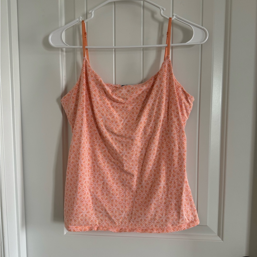 GAP Orange Patterned Tank Top
